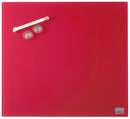 Nobo Magnetic Glass Whiteboard Tile 450x450mm Red 1903955 - GARDEN & PET SUPPLIES