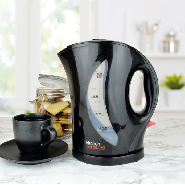 Kitchen Perfected 1.7L Cordless Kettle 2.2KW Black