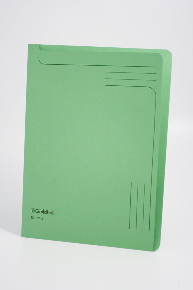 Guildhall Slipfile Manilla A4 Open 2 Sides 230gsm Green (Pack 50) - 4603Z - GARDEN & PET SUPPLIES