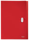 Leitz Recycle Polypropylene Expanding Concertina 5 Part File Red 46240025 - GARDEN & PET SUPPLIES