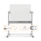 Nobo Mobile Magnetic Glass Whiteboard Brilliant White 1200x900mm 1903943 - GARDEN & PET SUPPLIES