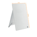 Nobo Desktop Whiteboard Easel Glass Non Magnetic 216x297mm Brilliant White 1905173 - GARDEN & PET SUPPLIES