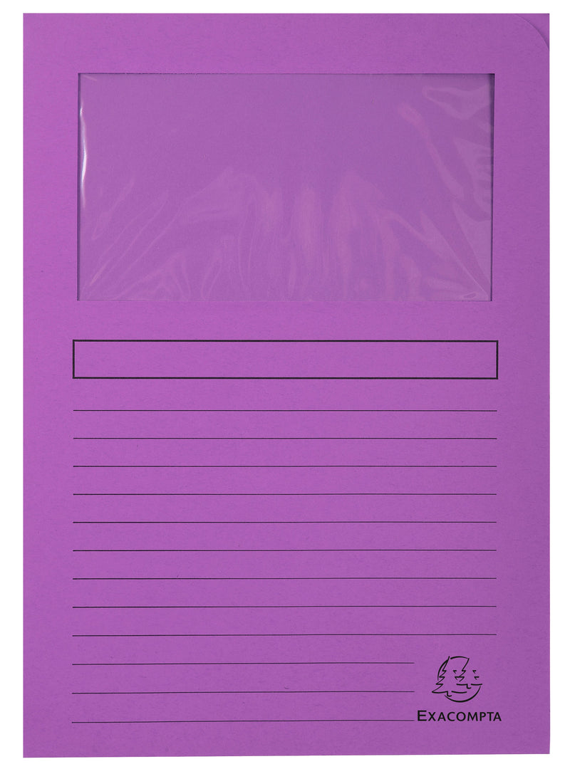 Forever Window Folder Manilla A4 120gsm Assorted (Pack 100) - 50100E - GARDEN & PET SUPPLIES