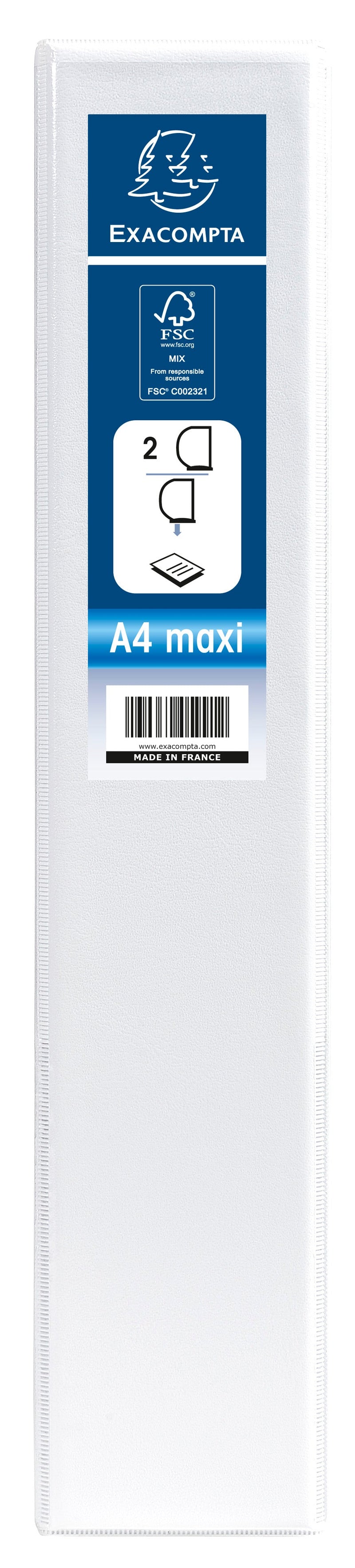 ValueX Presentation Ring Binder PVC 2 D-Ring A4 40mm Rings White (Pack 10) - 51823E - GARDEN & PET SUPPLIES