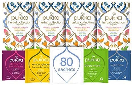 Pukka Tea Herbal Collection Individually Wrapped Enveloped Tea 20's