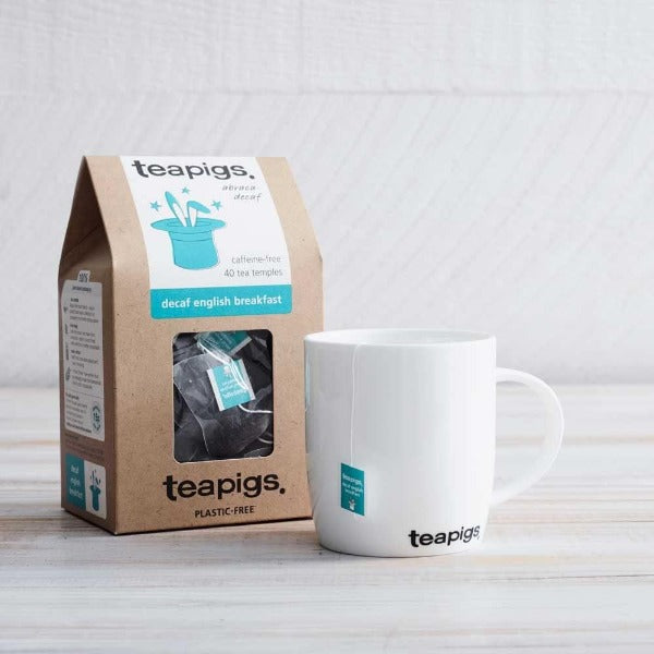 Teapigs English Breakfast Decaf Whole Leaf Tea Temples Bags 50's - 300's