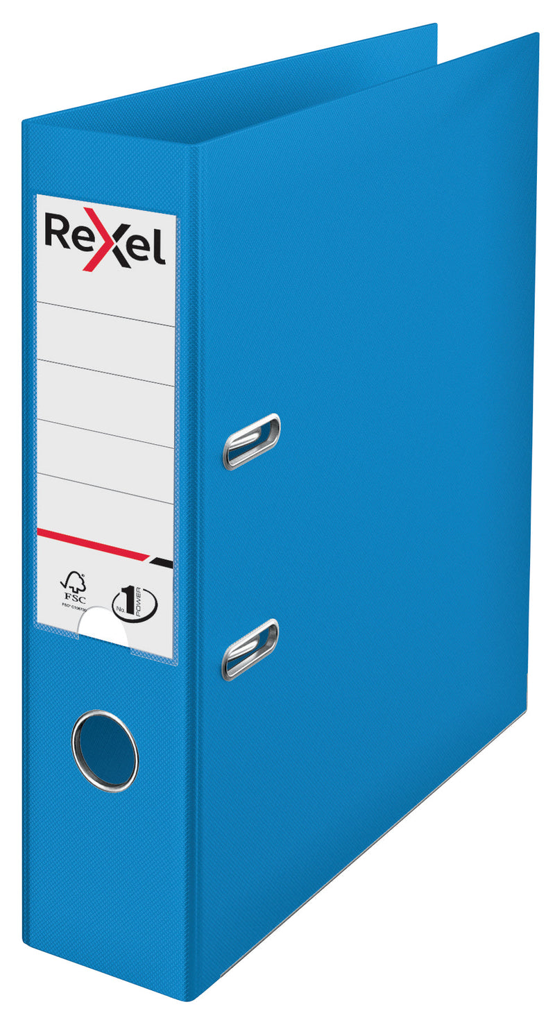 Rexel Choices Lever Arch File Polypropylene A4 75mm Spine Width Blue (Pack 10) 2115503 - GARDEN & PET SUPPLIES