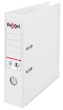 Rexel Choices Lever Arch File Polypropylene A4 75mm Spine Width White (Pack 10) 2115502 - GARDEN & PET SUPPLIES