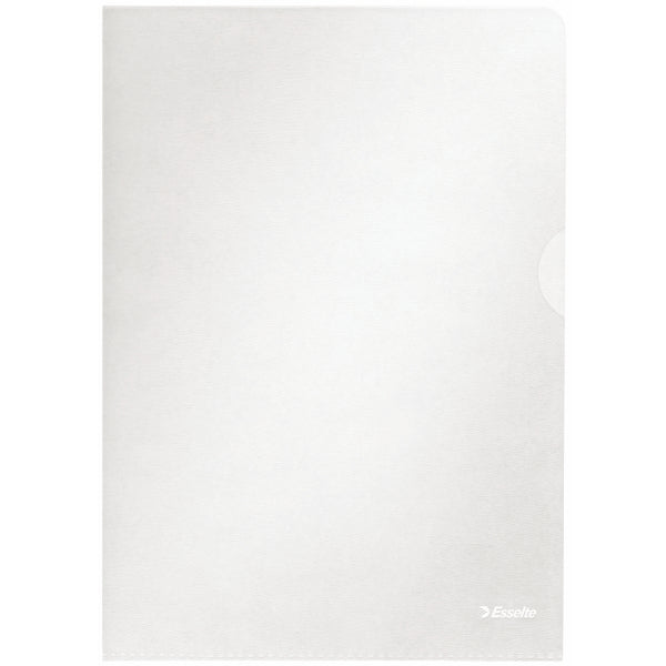 Esselte Cut Back Folder Polypropylene A4 105 Micron Clear (Pack 100) 54832 - GARDEN & PET SUPPLIES