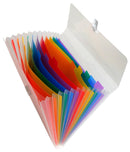 Exacompta Expanding File Polypropylene 330x250mm 13 Pocket Clear - 55298E - GARDEN & PET SUPPLIES