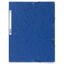 Europa 3 Flap Folder Manilla 240x320mm Elasticated 400gsm Blue (Pack 10) - 55502SE - GARDEN & PET SUPPLIES