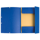 Europa 3 Flap Folder Manilla 240x320mm Elasticated 400gsm Blue (Pack 10) - 55502SE - GARDEN & PET SUPPLIES