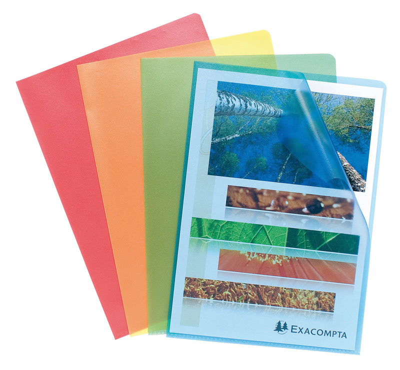 ValueX Cut Flush Folder A4 Grain Polypropylene Assorted (Pack 10) 56119E - GARDEN & PET SUPPLIES