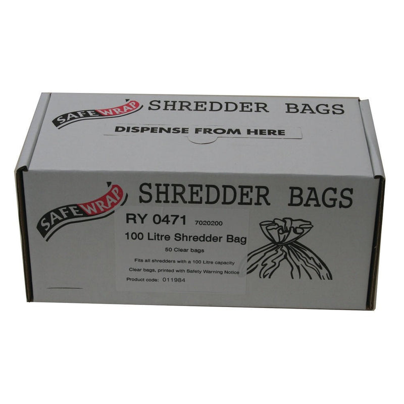 Safewrap Shredder Bag 100 Litre {Pack 50} - GARDEN & PET SUPPLIES