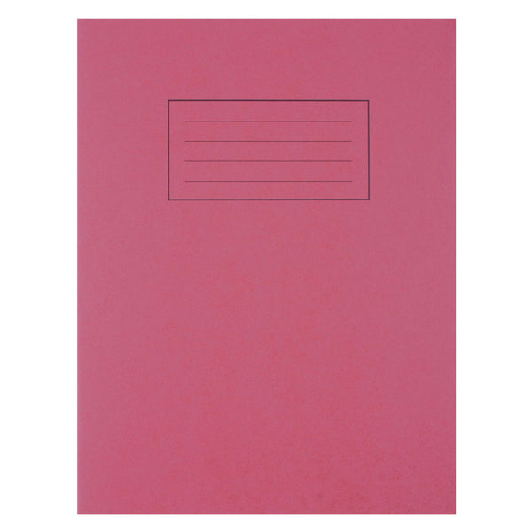 Silvine 229x178mm Red Exercise Book Ruled & Margin 80 Pages Pack of 10 - GARDEN & PET SUPPLIES