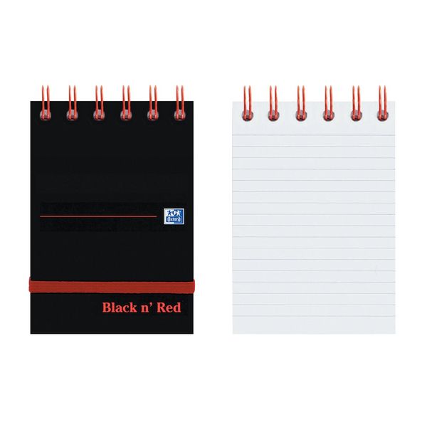 Black n Red (A7) Reporters Notebook with 140 Ruled Pages (Pack of 5 Notebooks) - GARDEN & PET SUPPLIES