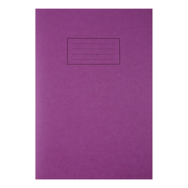 Silvine Exercise Book Ruled and Margin 80 Pages A4 Purple Ref EX111 (Pack 10) - GARDEN & PET SUPPLIES