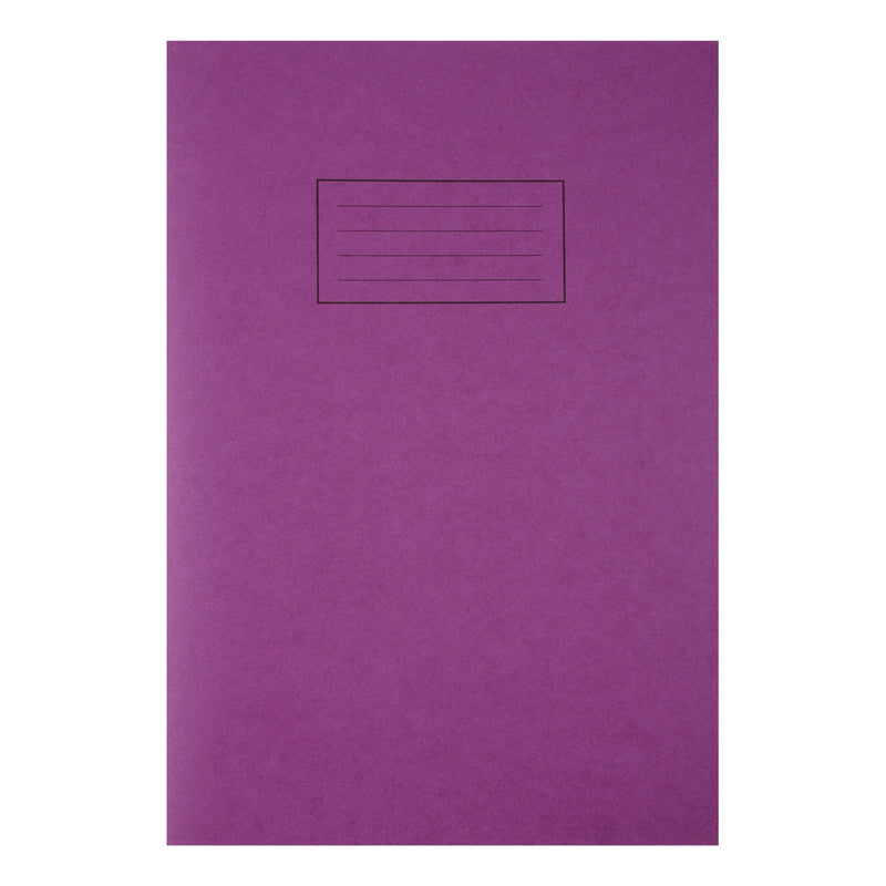 Silvine Exercise Book Ruled and Margin 80 Pages A4 Purple Ref EX111 (Pack 10) - GARDEN & PET SUPPLIES