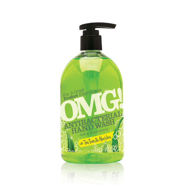 OMG Aloe Vera & Tea Tree Hand Wash 3 x 500ml OMG ANTIBACTERIAL HAND WASH 500ML