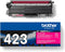 Brother TN-423M Toner Cartridge, Magenta, Single Pack, High Yield, Includes 1 x Toner - GARDEN & PET SUPPLIES