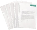 Exacompta Multi Punched Pocket Polypropylene A4 90 Micron Top Opening Clear (Pack 100) - 5900E