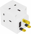 3 Way Double Plug Adaptor