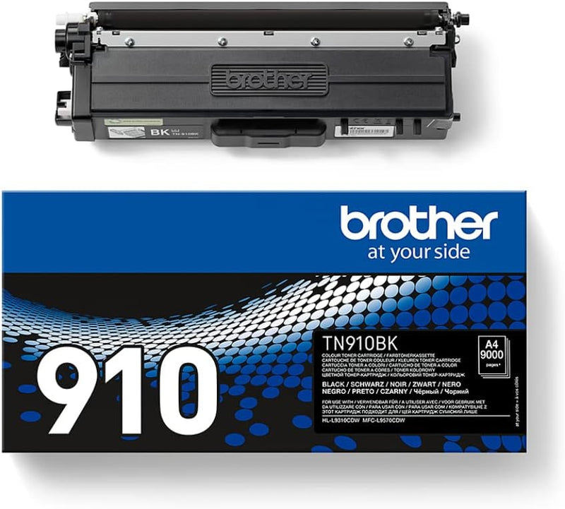 Brother Black Toner Cartridge 9k pages - TN910BK