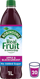 Robinsons Apple/Blackcurrant Squash No Added Sugar 1 Litre 402013 - GARDEN & PET SUPPLIES