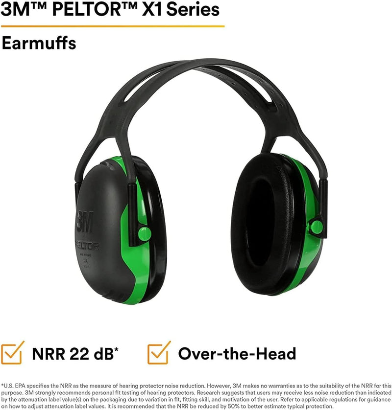 3M Peltor X1A Headband Ear Defenders