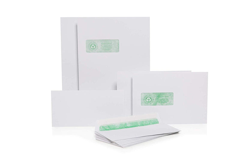 Basildon Bond C5 White Windowed Peel & Seal Envelopes 500's - GARDEN & PET SUPPLIES