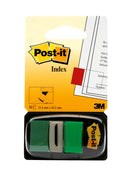 Post-it Index Flags Repositionable 25x43mm 12x50 Tabs Green (Pack 600) 7000029856 - GARDEN & PET SUPPLIES