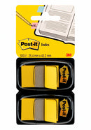 Post-It Index Dispenser Dual Pack Repositionable 25x43mm 2x50 Tabs Yellow (Pack 100) 680-Y2EU - 7000047707 - GARDEN & PET SUPPLIES