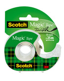 Scotch Magic Invisible Tape 19mm x 25m + Handheld Dispenser 7100088409 - GARDEN & PET SUPPLIES