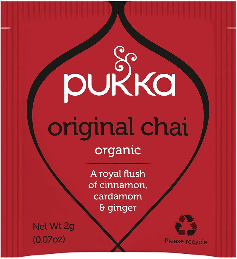 Pukka Tea Original Chai Individually Wrapped Enveloped Tea 20's