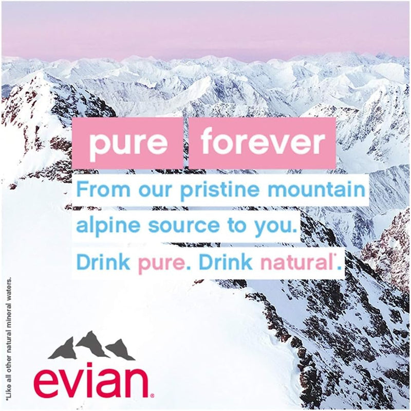 Evian Natural Spring Water 330ml (Pack of 24)