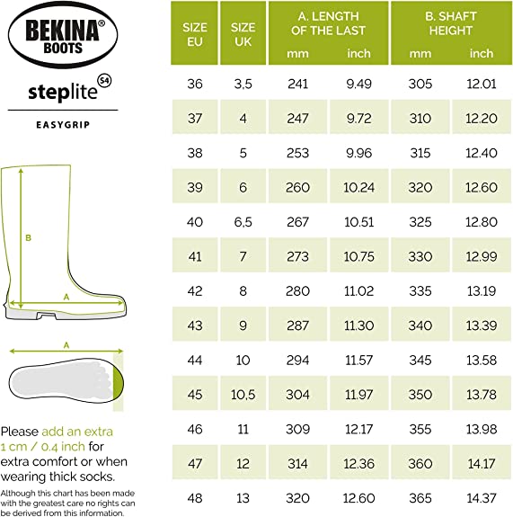 Bekina Easygrip Full Safety Boot White  {All Sizes} - GARDEN & PET SUPPLIES