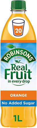 Robinsons Orange Squash No Added Sugar 1 Litre 4113 - GARDEN & PET SUPPLIES