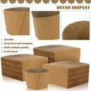 8oz Kraft Paper Cup Sleeves x 1000