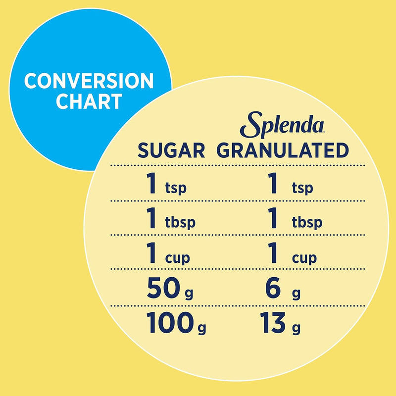 Splenda Sweetener Granules 125g, New Eco Friendly Packaging.