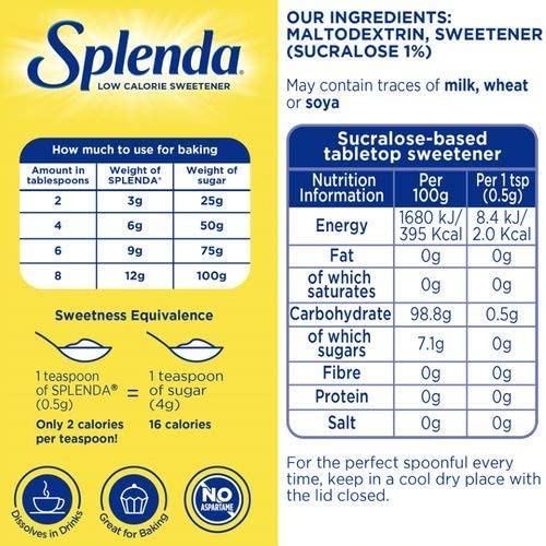 Splenda Granulated Sweetener 125g - GARDEN & PET SUPPLIES