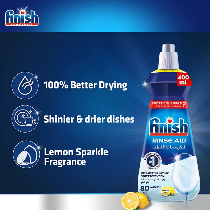 Finish Rinse Aid Lemon 400ml