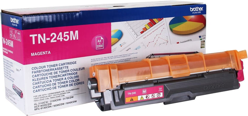 Genuine Brother TN-241 & TN-245 Toner Cartridge Multipack (TN-241BK/TN-245C/TN-245M/TN-245Y)