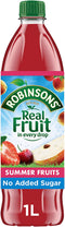 Robinsons No Added Sugar Summer Fruits Squash 1 Litre 206937 - GARDEN & PET SUPPLIES