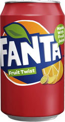 Fanta Fruit Twist Soft Drink 330ml Can (Pack of 24)