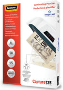 Fellowes A4 Capture Laminating Pouch 250 Micron (Pack of 100) 5307401 - GARDEN & PET SUPPLIES