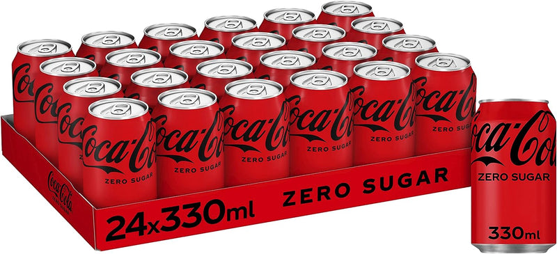 Coke Zero Soft Drink 330ml (Pack of 24)