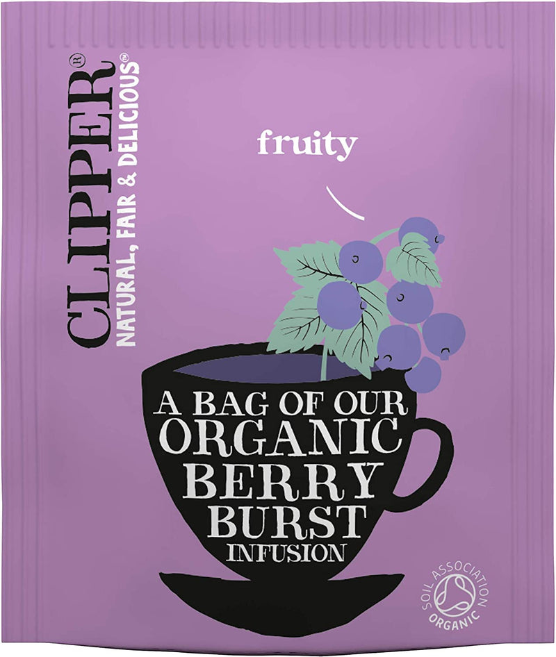 Clipper Organic Berry Burst Infusion Enveloped (250) - GARDEN & PET SUPPLIES