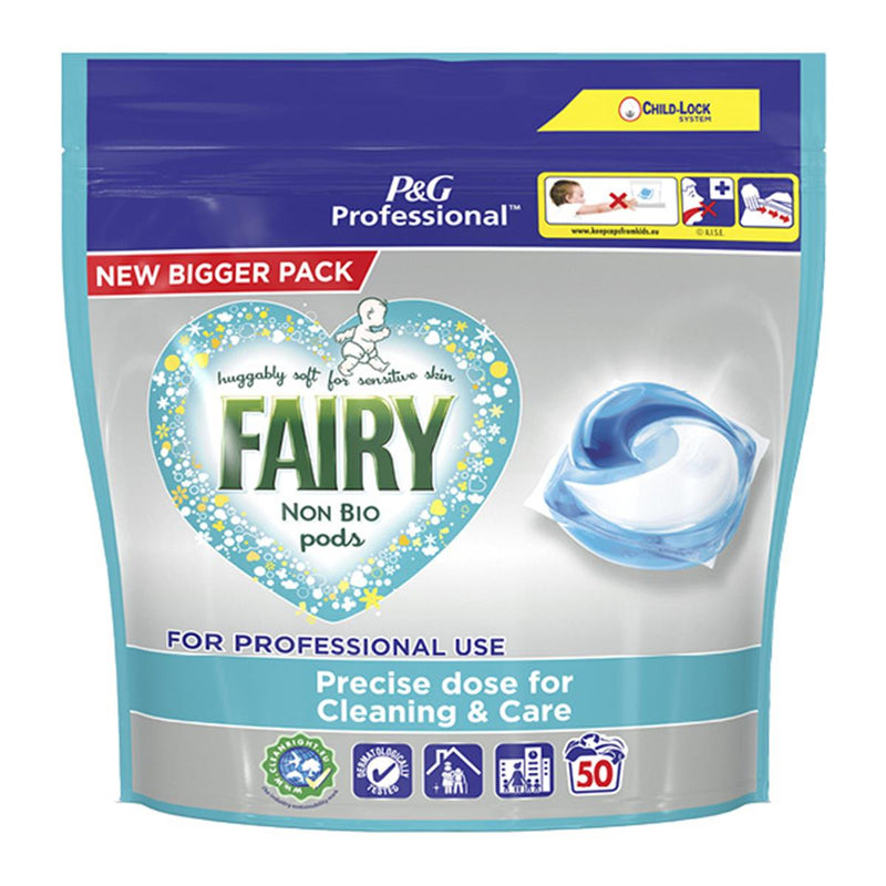 Fairy Non-Bio PODS, Washing Liquid Laundry Detergent Tablets / Capsules, 50 Washes