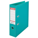 Esselte No.1 Lever Arch File Polypropylene A4 75mm Spine Width Turquoise (Pack 10) 811550 - GARDEN & PET SUPPLIES