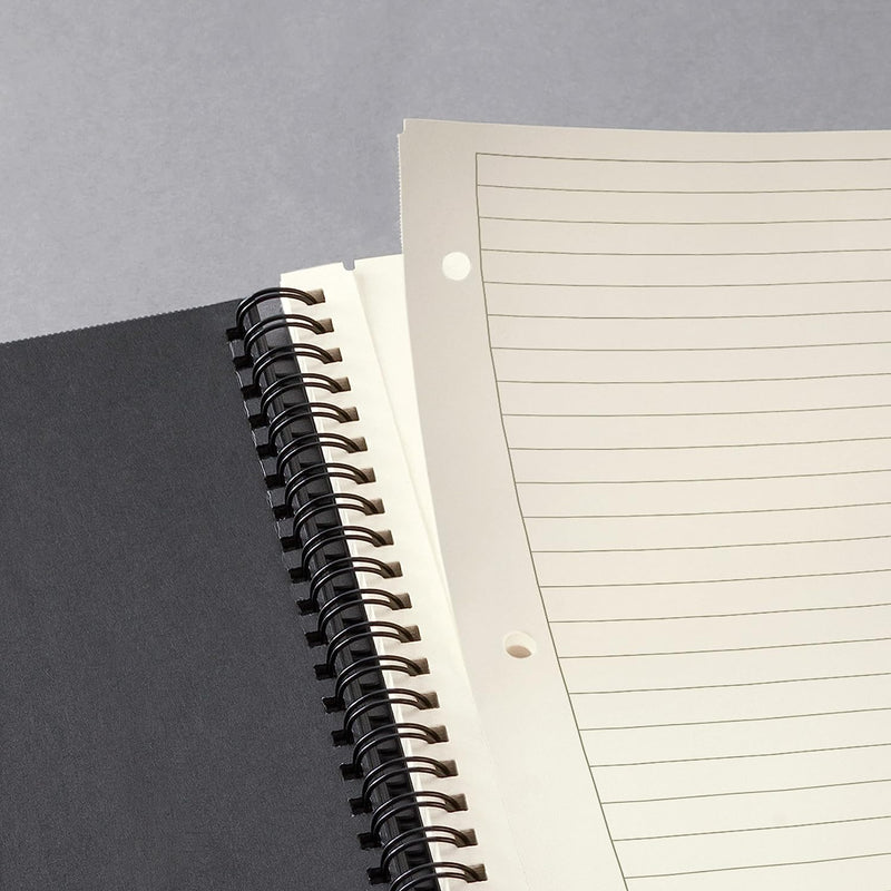 SIGEL CO821 Spiral Notepad, Approx. A4, Lined, Hardcover, Black - Conceptum